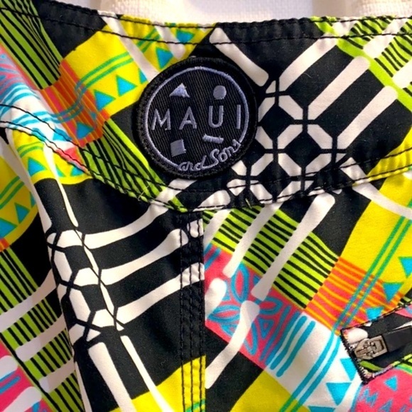 Men’s Maui And Sons Swimtrunks/Boardshorts Size 34 - Picture 8 of 10